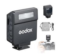 Godox iM22 Mini flash per fotocamera, batteria integrata, 5 livelli di potenza, 440 flash a piena potenza, tempo di ripresa 3s, compatibile con Fuji/Canon/Sony/Nikon/Panasonic/Olympus