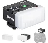 Godox iM30 Mini flash per fotocamera con 2 diffusori GN 15 7 livelli di potenza del flash CCT 6500 K ± 200 K, mini flash Speedlite 230 full-power flash per Canon Sony zv1 zve10 Ricoh gr3 Nikon Fuji