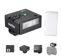 Godox iM30 Mini flash per fotocamera con diffusore GN15, 7 livelli di potenza 3,6 s, tempo di ricarica con flash a contatto singolo, fotocamera Speedlite per Canon, Nikon, Sony, Panasonic e Olympus