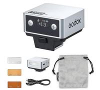 GODOX iT20 C/N/S/F/O iFlash TTL, 700+ flash e 1,5 s riciclaggio, 6 stop (da 1/32 a 1/1 di alimentazione), batteria integrata con diffusore magnetico e filtro (argento, per Sony)