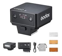 Godox IT20 F IT20F Mini flash fotocamera per Fuji, TTL Godox Flash, 700+ piena potenza, 1.5s tempo di riciclo, ricarica USB-C, con diffusore magnetico e filtro, nero