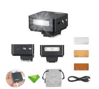 Godox It20 O IT20-O TTL Flash per fotocamere Olympus Panasonic, 700 flash a potenza completa, tempo di riciclaggio 1.5s, batteria al litio integrata, mini flash sleetlight con filtri a colori (nero)
