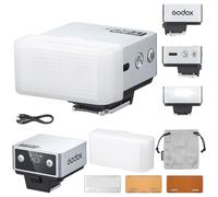 Godox iT20-R iT20 R Flash della Fotocamera con Diffusore Bianco Speedlite 6 Livelli di Potenza 700 Flash a Piena Potenza TTL Camera Flash con Chip Colorato Magnetico Hot Shoe per Ricoh GRIII (Argento)