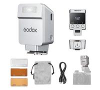 Godox iT22 F Mini Flash per Fotocamera Fuji, M/TTL a Tocco Singolo, Diffusore Magnetico e Filtro a Colore, Oltre 700 Flash, Riciclaggio in 1,5s e Controllo Preciso della Potenza (Argento)