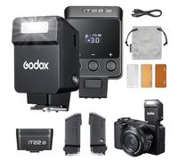 Godox iT22 O Mini Flash per Olympus 7.4V 300mAh Manuale/Modalità TTL | Oltre 700 flash 1.5s riciclano flash hot shoe con diffusore/filtri colorati accessori per fotocamere Olympus