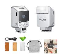 Godox IT22 S IT22-S TTL Flash per Sony, 700 flash pieno di potenza, tempo di riciclaggio 1.5S, batteria al litio integrata, mini flash sleetlight per fotocamere Sony con filtri a colori (argento)