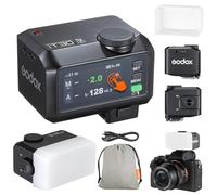 Godox iT30Pro-F iT30Pro F Mini Flash della Fotocamera con Diffuser Bianco Speedlite Camera Flash 560 Flash a Piena Potenza 2,4G Wireless Master & Receiver GN15 TTL 1/8000s para Fuji DSLR(nero)
