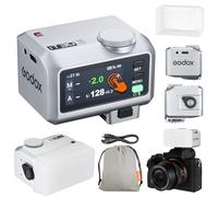 Godox iT30Pro-O iT30Pro O Mini Flash della Fotocamera con Diffuser Bianco Speedlite Camera Flash 560 Flash a Piena Potenza 2,4G Wireless Master&Receiver TTL 1/8000s for Olympus Panasonic DSLR(Argento)