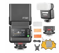 GODOX IT32 attivatore flash per fotocamera TTL con trigger flash wireless X5 compatibile con X3, X3Pro, XPro, XProII, X2T, ricevitore 2,4GHz, con riflettore e diffusore (per Canon)