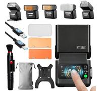 Godox iT32 Flash TTL Mini, Flash Fotografico TTL 2.4GHz HSS 1/8000s Wireless con Touchscreen, Batteria Integrata & Luce LED di Modellazione, Sistema Modulare Compatibile con Trigger Serie X5