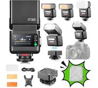 Godox iT32 TTL Flash per Canon con Trigger Wireless X5C, 2.4GHz HSS 1/8000s | Riflettore e Diffusore, Compatibile con Canon EOS R6 Mark II R5 Mark II R6 R5 R RP R7 R8 R10 R100 90D 750D M50 M3 80D 70D 7D
