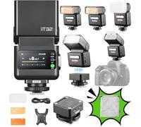 Godox iT32 TTL Flash per Fuji con Trigger Wireless X5-F, 2.4G HSS 1/8000s | Touchscreen & LED, Compatibile con Fujifilm X100VI X-E5 XT5 X100V X100T XS20 XS10 XT30II XM5 GFX50S GFX50R XT4 XT3 GFX100RF