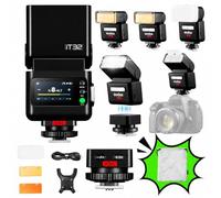 Godox iT32 TTL Flash per Leica Fotocamera con Wireless Trigger X5 L | 2.4GHz HSS 1/8000s,Design Magnetico Staccabile, Touchscreen, GN18 Ricarica 1.5s per Leica SL2 SL3 M10 Q1 Q2 Q3 TYP 601 7323