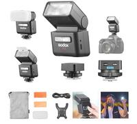 Godox IT32 TTL Flash+X5O per fotocamere Olympus Panasonic, flash touchscreen, wireless 2.4G, GN18, tempo di riciclo 1,5 s, interfaccia magnetica, flash on/off per fotocamera per matrimoni, ritratti