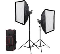 Godox Kit 2 x Litemons Luce LED Bi-Color + accessori LA150Bi-K2