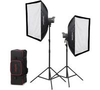 K2 Godox Kit Litemons 2x illuminatore LA200Bi bicolore + accessori