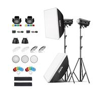 Godox Kit di montaggio per flash flash da studio Speedlite da 1200 W, DP600III-V DP600IIIV, kit di montaggio per studio fotografico con softbox, supporto luce, kit porta fienile, riflettore,