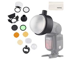Godox Kit S-R1 e AK-R1 Flash Diffusore Light Softbox Speedlite Flash Accessori con supporto universale Adpater per Canon, per Nikon, per Sony Speedlight