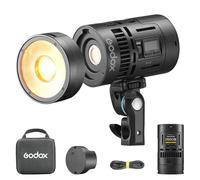Godox KNOWLED MS60Bi Bi-Color LED Video Light Photography Light Kit con AD-E2 e batteria,Riflettore per obiettivo,cavo di ricarica USB-C,per produzioni cinematografiche,broadcast e video