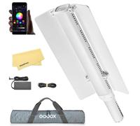 GODOX LC1000 Bi LC1000Bi Illuminazione a LED Bicolore da 100W,CCT 2500-8500K,CRI 96+ TLCI 96+,65W/100W (Modello P),11 Effetti di Illuminazione FX,con Paraluce per Vlog,YouTube,Streaming Live,Ritratti