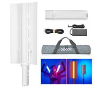 GODOX LC1000R Luce tubolare RGB portatile, luce a bastone RGB 2500K-8500K con diffusore Barndoor&Soft, 65W / 100W (modello P) 360°Full Color CRI 96+ 15 effetti FX LED Bacchetta luminosa Controllo APP