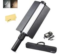 GODOX LC500 da 18W Luce Video LED,Luce Portatile,Barra Luminosa 3300-5600K con Alette,CRI 95+ TLCI 95+,Bicolore,Dimmerabile 10-100%,516 LED con Temperatura Colore Fredda&Calda per Riprese dal Vivo