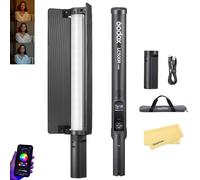 GODOX LC500R Mini LC500RMini 20W RGB Video Light Wand Illuminazione Portatile,LED Light Stick 2500-8500K con Barn Door,CRI 95+ TLCI 96+,360° Colori,15 Effetti di luce,Dimmerabile 0-100%&Controllo APP