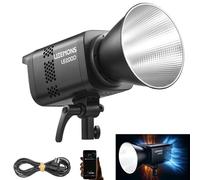 Godox LE200 LE200D 220W LED Video Light Bowens Mount LED Studio Light, Daylight 5600K, CRI96 TLCI97, 63500Lux @1m, DMX/Bluetooth, 7 effetti FX, per fotografia in studio Live Streaming (nero)