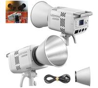 Godox LE200Bi 220 W Bi-Color COB LED Video Light with Bowens mount, 2800 K-6500 K, CRI/TLCI≥98, 0-100% Dimming, 11 modalità FX, controllo Bluetooth/DMX per lo streaming di studio