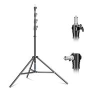 Godox Light Stand 380CM/149.6in Heavy Duty Acciaio Light Stand, Tragfähigkeit 5kg/11lb Fotografia Strobe Treppiede per Softbox Studio