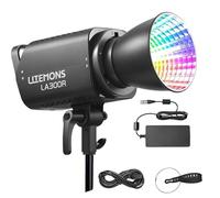 Godox Litemons LA300R RGB LED Luce Video CCT 1800K-10000K Montaggio Bowens con supporto NFC Controllo App CRI 95 TLCI 94 (nero)
