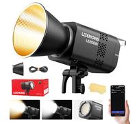 Godox Litemons LE200Bi LE200 Bi Luce Continua a LED Video Light 220W 2800K~6500K 57700 Lux/1 m TLCI/CRI≈98 Controllo Bluetooth 11 Effetti FX Attacco Bowens Videolight per Vlogging,YouTube (nero)