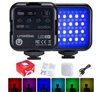 GODOX LITEMONS LED6R LED Luce Video Light RGB Fotografia 3200K-6500K CRI95, 13 Modalità FX, 36.000 Colori, può Essere Utilizzato per Selfie, Trasmissioni in Diretta, Illuminazione per Feste
