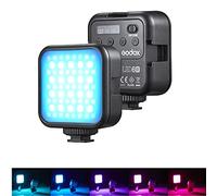 Godox LITEMONS LED6R Luce video LED RGB Mini luce di riempimento ricaricabile 3200K-6500K Dimmerabile 13 effetti di luce Supporto adsorbimento magnetico con 3 supporti per scarpe fredde