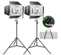 Godox Litemons LP600Bi-K2 - Pannello luminoso a LED Bi-Color W/APP Control,2 pezzi 60 W Studio Photography Lighting W/Barndoor,2800 K -6500 K, modalità FX / 360° Rotatable/CRI 96+ TLCI 96+ con