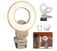 Godox LR30Bi LED Luce Selfie Smartphone, Ring Light Portable USB-C Bi-Color | Luce Morbida CRI97+, 2800K-6500K, Specchio Rimovibile, Ideale per TikTok, Make-up, Vlog e Videochiamate.