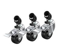 Godox LSA-06 Ruote con bloccaggio solido per stativi per luci con estremit della base in tubo da 22 mm 3 pezzi