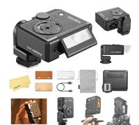 Godox Lux Junior II Flash per Fotocamera per Canon,Nikon,Fujifilm,Olympus | TTL 2.4G HSS 1/8000,Corpo Ruotabile 180°&Testa Inclinabile 0°-90°,400 Lampi a Piena Potenza,NG18,Tempo di Ricarica di 1,5s