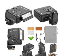 Godox Lux Junior II TTL Flash retrò per Canon, Nikon, Fujifilm, Olympus,HSS | Flash orientabile a doppio asse, HSS 1/8000, Numero Guida 18, 400 lampi a piena potenza