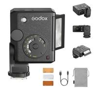 Godox Lux Junior II TTL Retro Flash per fotocamera, GN18, 400 flash, tempo | Testa girevole a due assi, rotazione di 180° e inclinazione di 90° per Canon, Nikon, Fuji, Olympus e Panasonic