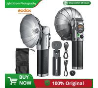 Godox Lux Master Touch Screen Fotocamera retrò wireless Flash TTL 0-90 ° Testa flash inclinabile regolabile per Canon Sony Nikon Fuji