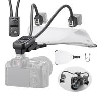 Godox MA2 Macro Twin Light CCT 2800K-6500K LED & Flash Fill Modalità S1/S2 | Doppio braccio e slitta a caldo con diffusore magnetico Batteria incorporata Close-Up Illuminazione CRI 96 TLCI 97
