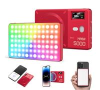 GODOX MA5R - Luce magnetica Full Colour RGB Video Light, 1800 K-10000 K, 14 effetti pre-programmati, per selfie DSLR Camera, colore: rosso