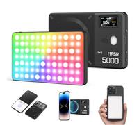 GODOX MA5R Magnetic Full Colour RGB Video Light Light 1800K-10000K 14 Pre-Programmed Effects LED Light Photo for Selfie DSLR Camera (nero)