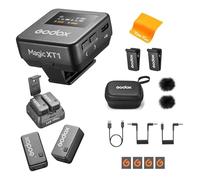 GODOX Magic XT1 Microfono Lavalier Senza Fili - Alimentazione E Memoria Integrati, Touch Screen Oled, 48 Khz/24 Bit, 2,4 G Wireless 200 M Microfono per Fotocamere Smartphone Pc Tiktok Youtube