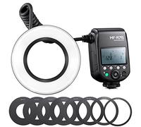 Godox MF-R76 Macro Ring Flash Light con display LCD 8 anelli adattatori