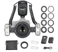 Godox MF-T76 C Macro Twin Flash Kit - 76Ws TTL/HSS, 1/256 Fine Power Control, 1.2s Recycle, 100m 2.4G Wireless, 7.2V 2980mAh Li-ion Battery for Canon Camera Macro Photography