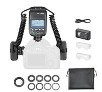 GODOX MF-T76S 2.4G TTL Flash macro a doppia testa per Sony, GN22.4 | 550 flash, tempo di ricarica del flash 1,2 s con anello di montaggio, diffusore per insetti, piante, odontoiatria
