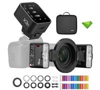 Godox MF12 MF12-K2 Flash macro con trigger flash X3-S per Sony, Speedlite flash TTL off-camera da 12 W, controllo wireless 2,4 G, modalità TTL/M, batteria al litio incorporata da 3,7 V/6,29 W