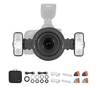 Godox MF12 MF12-K2 Flash macro da 12 W, kit flash a due luci per fotocamera, controllo wireless 2,4 G, modalità TTL/M, compatibile con Nikon Sony Canon Fuji